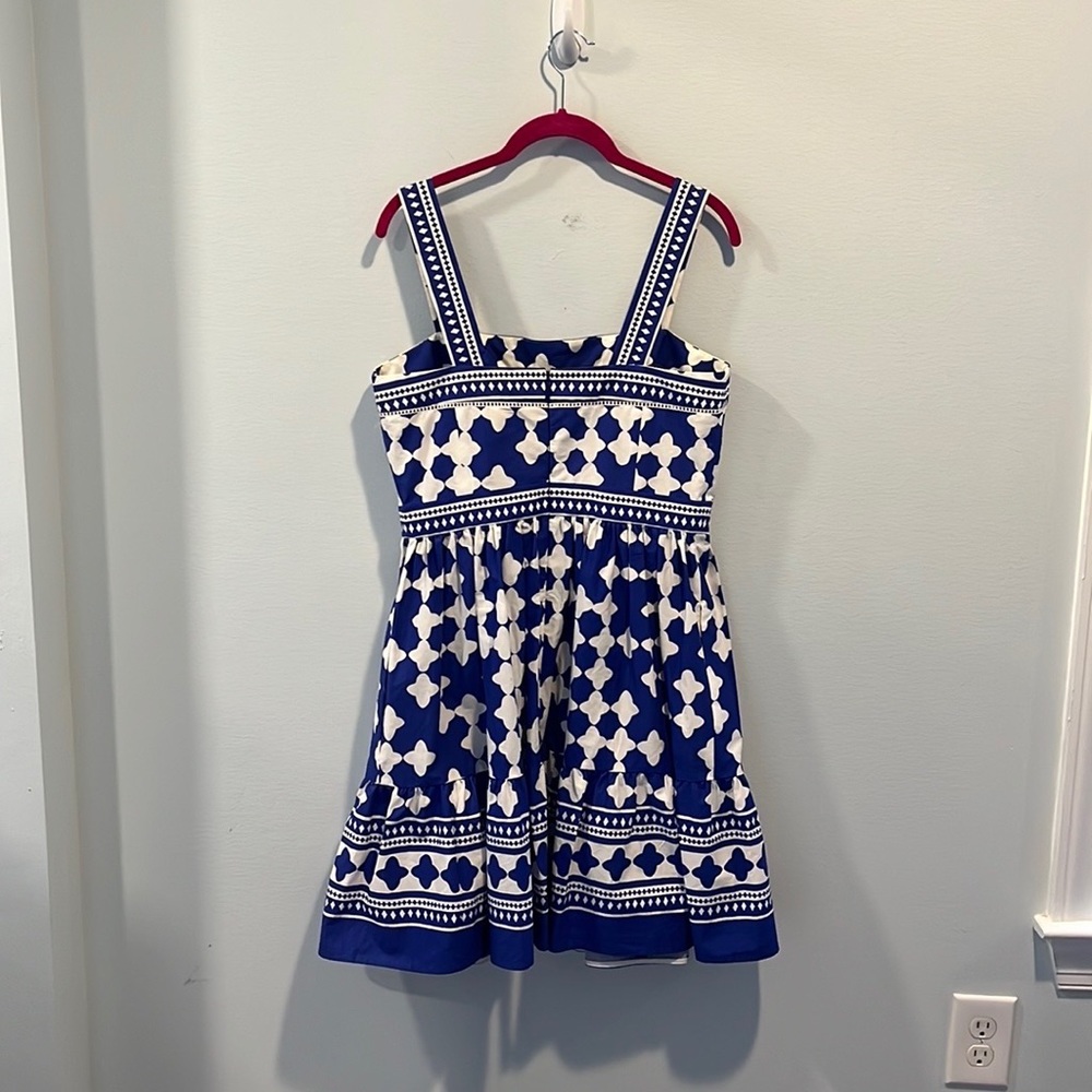 Kate Spade Lantern Poplin flounce dress 8 - Picture 7 of 7